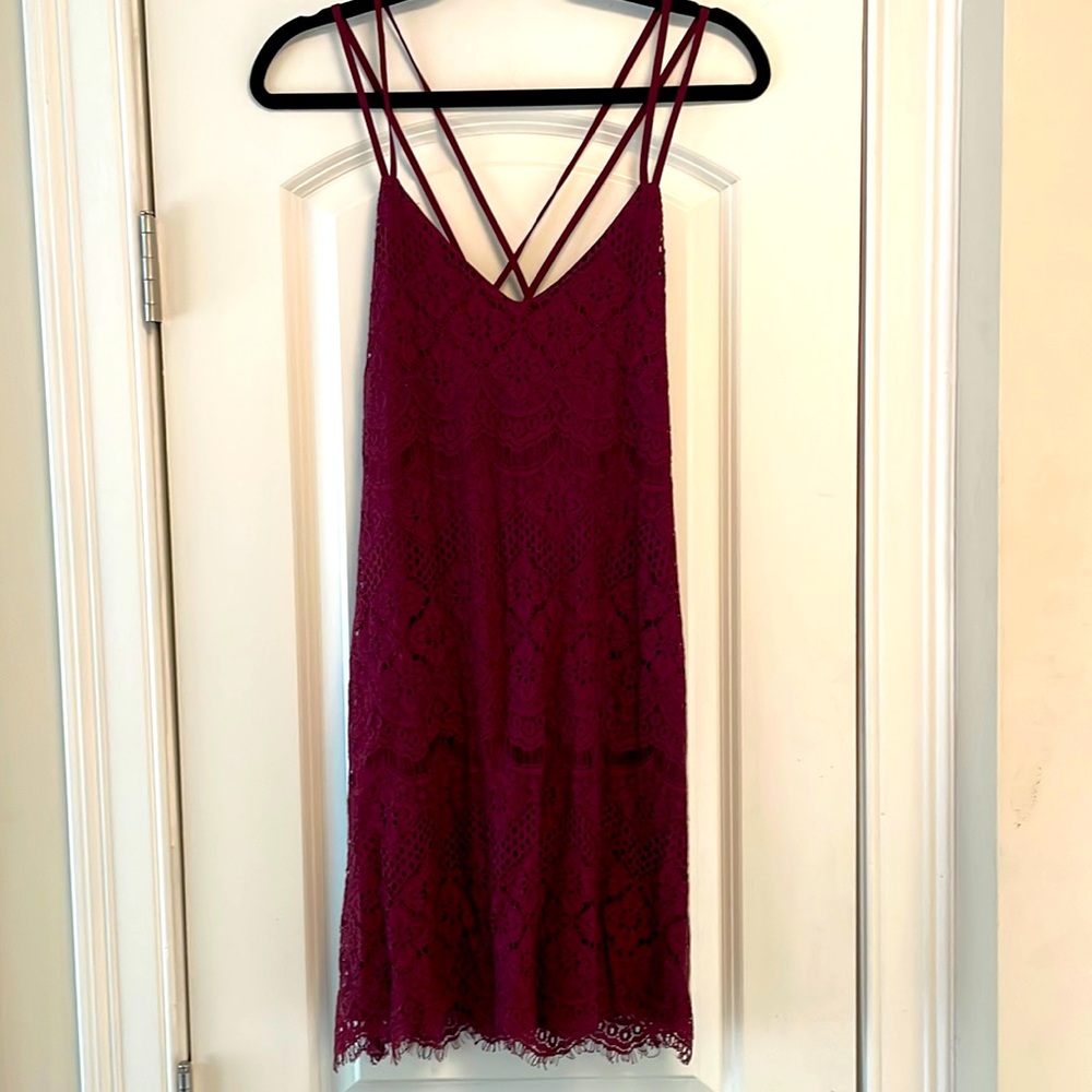 Maroon Cocktail Dress
